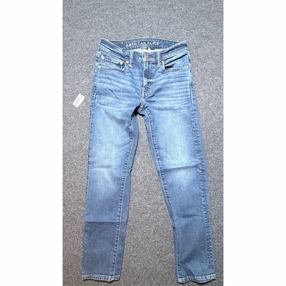 American Eagle AirFlex+ Skinny Jeans Men's 28x30 Blue Medium Wash Stretch